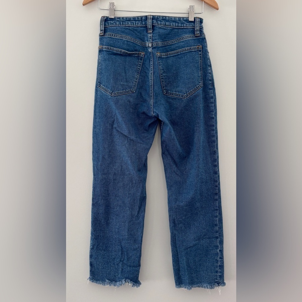 Abercrombie & Fitch Woman Size 26 Short‎ Zoe Natural Rise Ankle Straight Jean - Picture 3 of 11